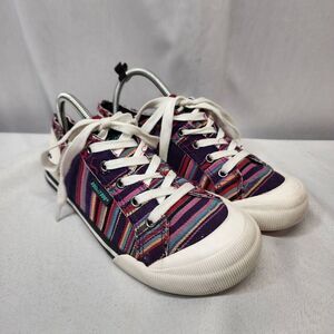 Rocket Dog Jazzin Sneaker Women's 9 Multicolor Striped Low Top Comfort